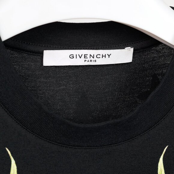 Givenchy Black Multi Flowers Printed Cotton Jersey T-Shirt - Picture 8 of 8